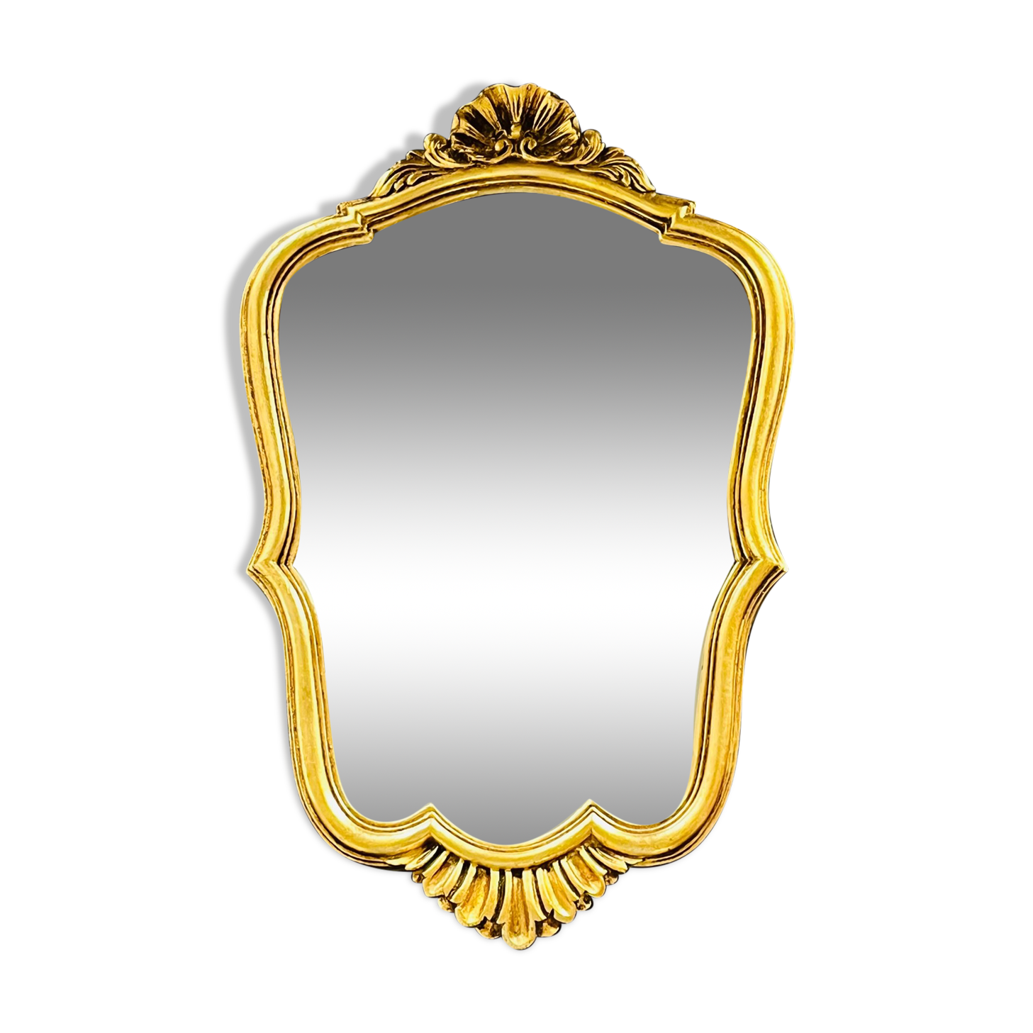 Old baroque gilded mirror