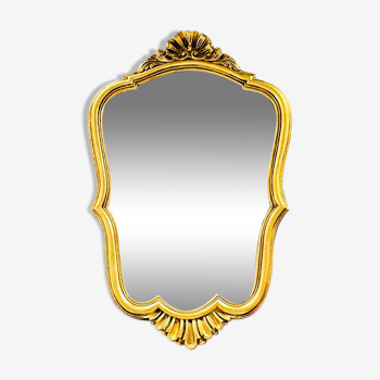 Miroir doré baroque ancien