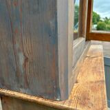Small antique dresser in gray wood color