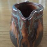 Flamed stoneware creamer by g metenier