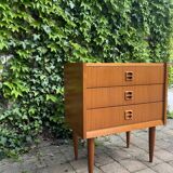 Vintage scandinavian teak chest of drawers