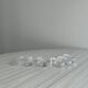 6 cut crystal knife holders, elegant table accessories