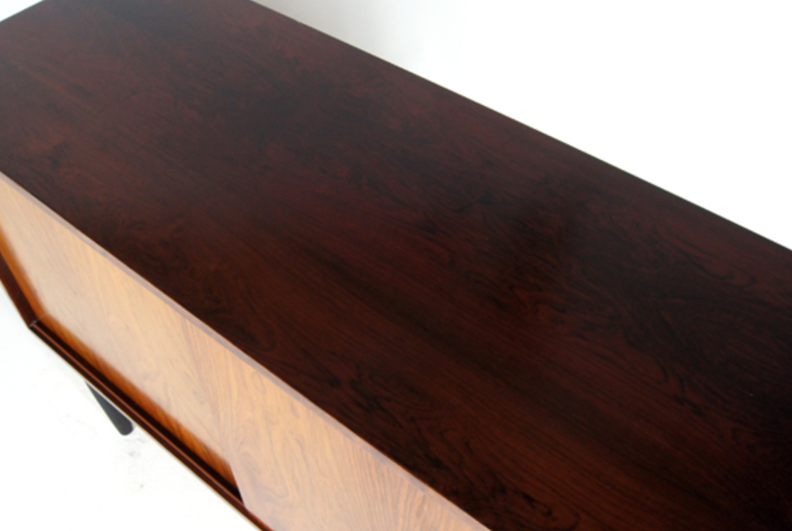 Vintage Danish retro tv furniture in rosewood 60s 70s