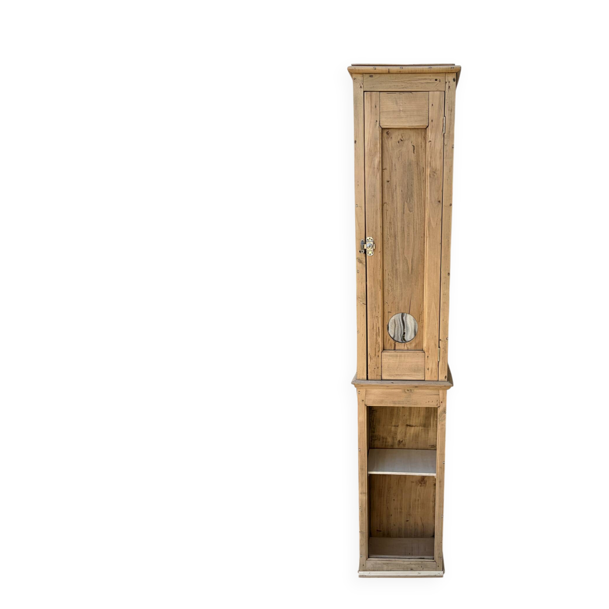 Small wardrobe in raw wood