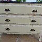 Commode de style trois tiroirs en bois massif