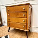 Commode pieds compas vintage