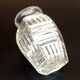 Art Deco style hexagonal vase Engraved on the neck Made in France
