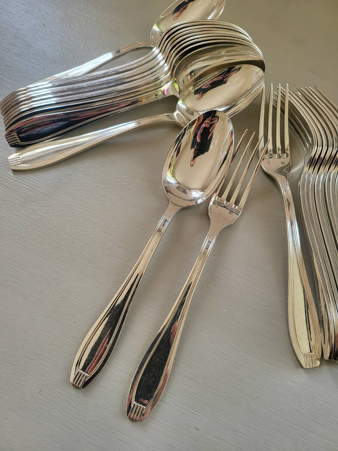 Silver Metal Dessert Entremet Cutlery