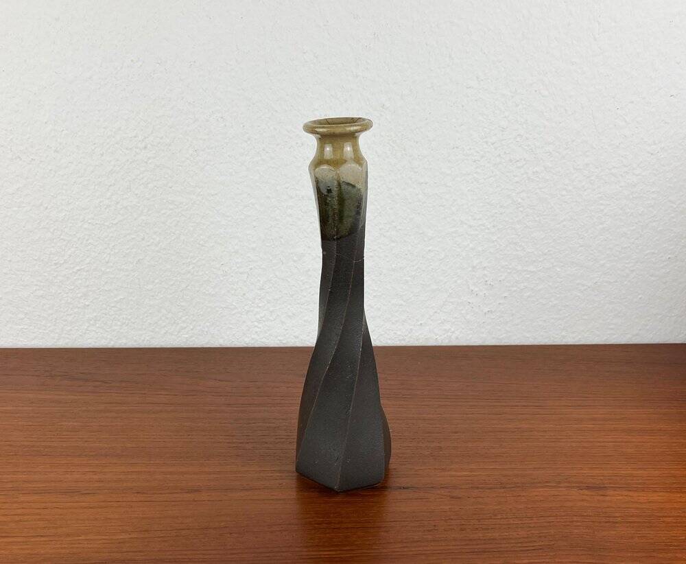 Japanese pottery vase from a mid-century Mashiko workshop, 1960s.