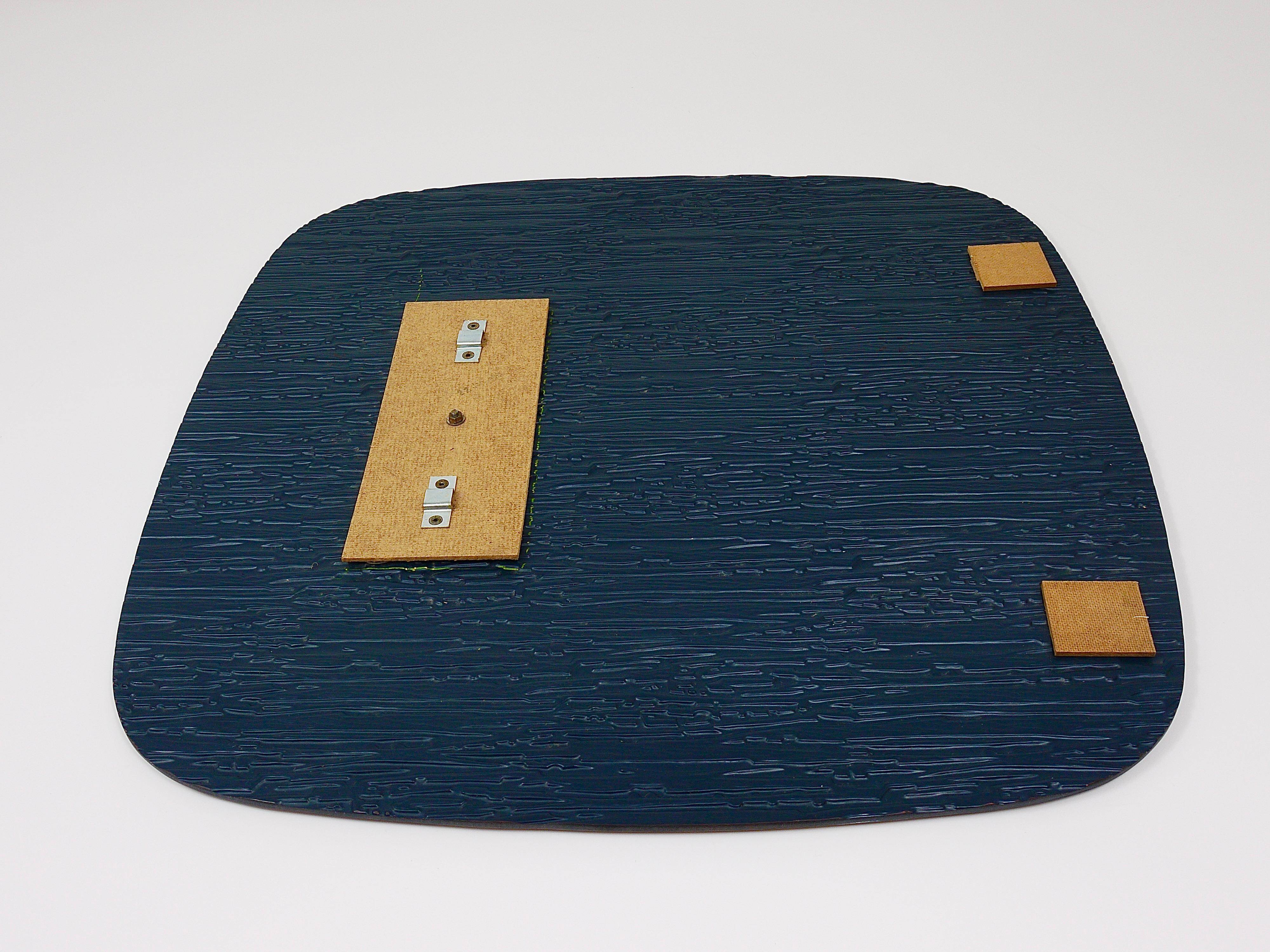 Crystal Art Sculpted Textured Wall Mirror Gold Bronze Mid-Century, Italy, 1960s