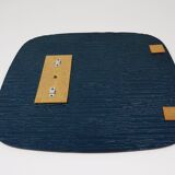 Crystal Art Sculpted Textured Wall Mirror Gold Bronze Mid-Century, Italy, 1960s