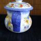 Large stockpot with lid - Henriot Quimper - Cordon Bleu decoration