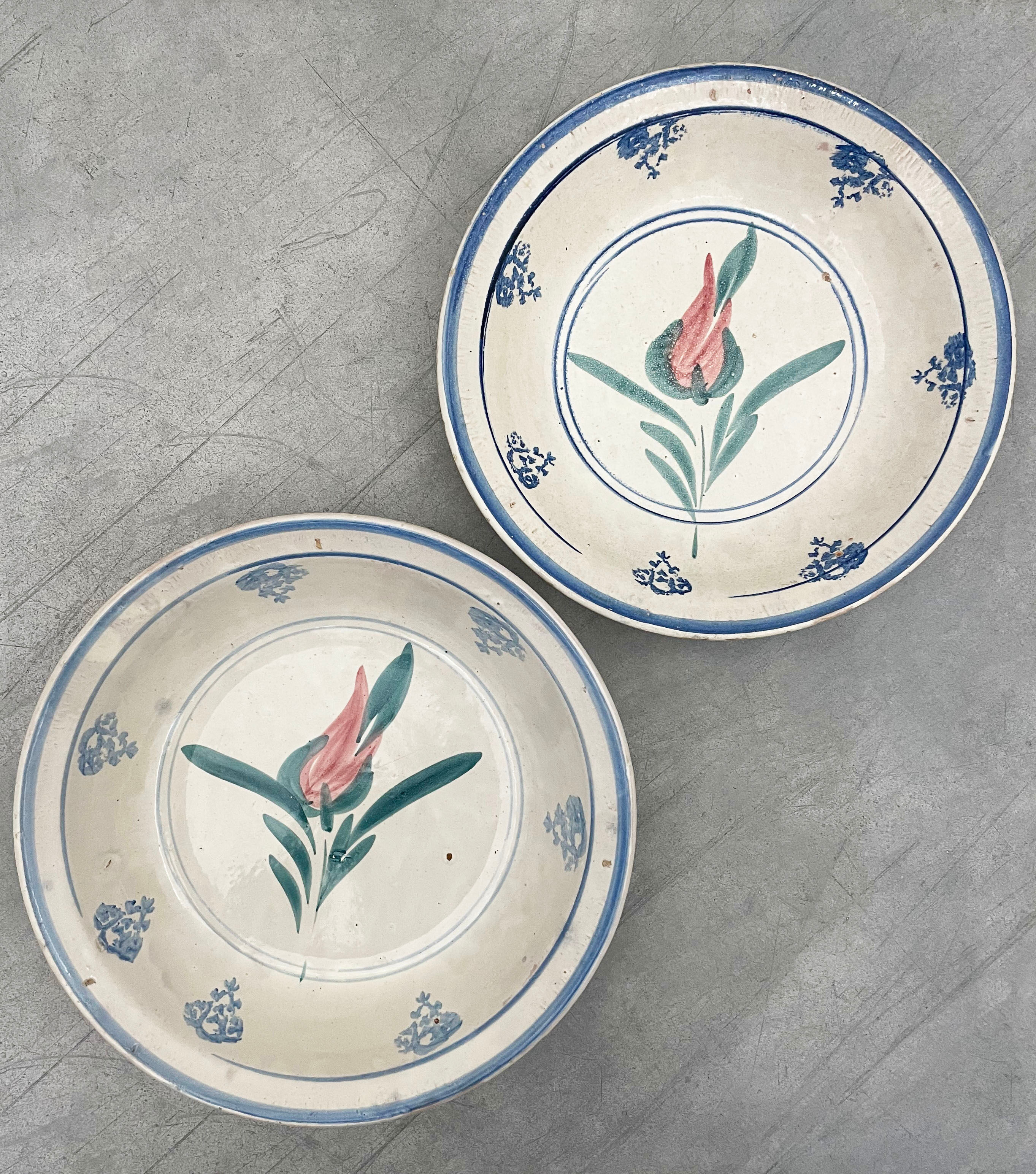 Vintage L Hand Painted Bowl