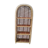 Rattan bookcase