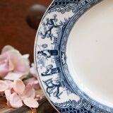 Adderleys Ltd Plate motif Nankin Made in 1912 Blue and white stoneware plate