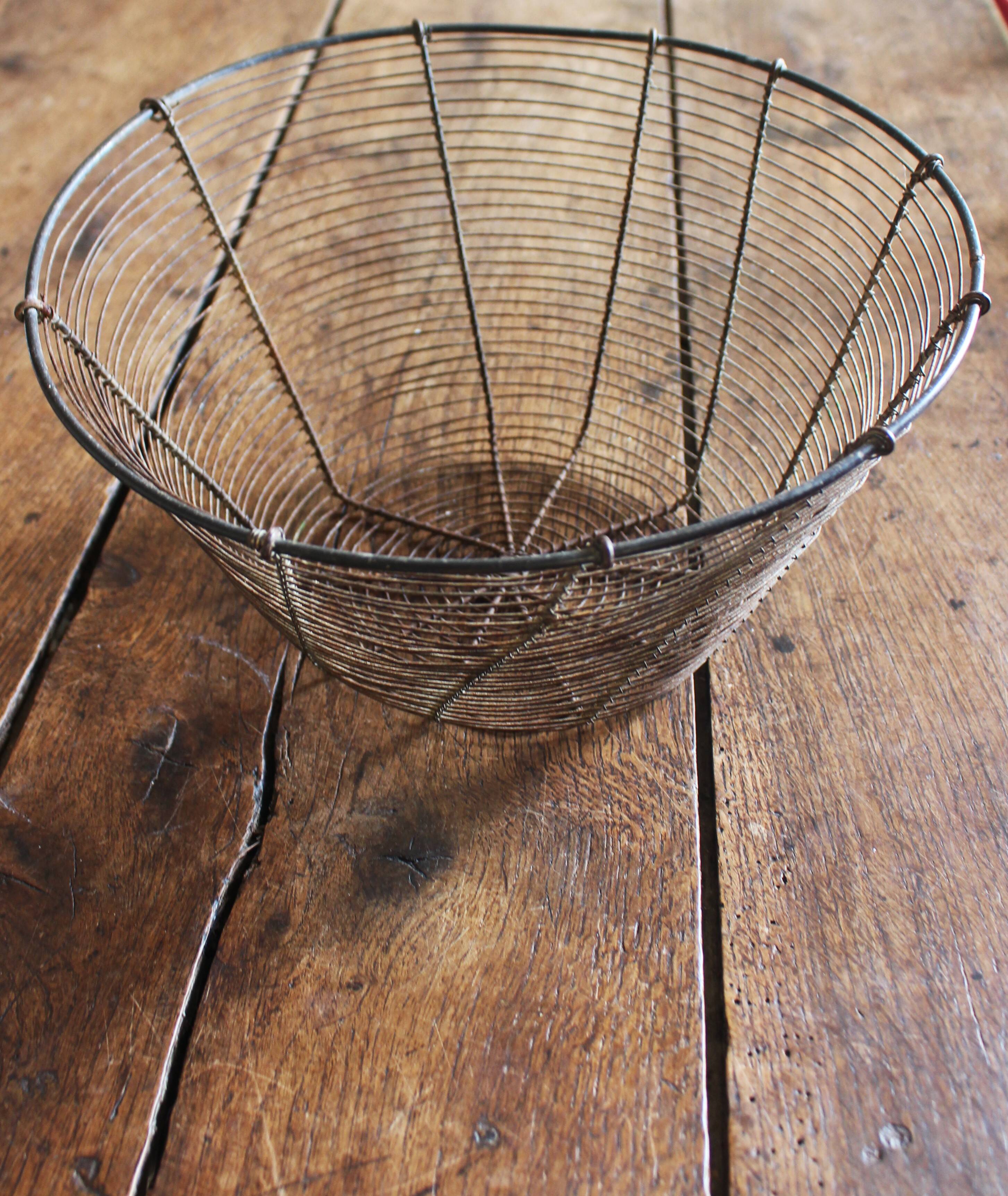 Panier Corbeille ronde métal fil de fer