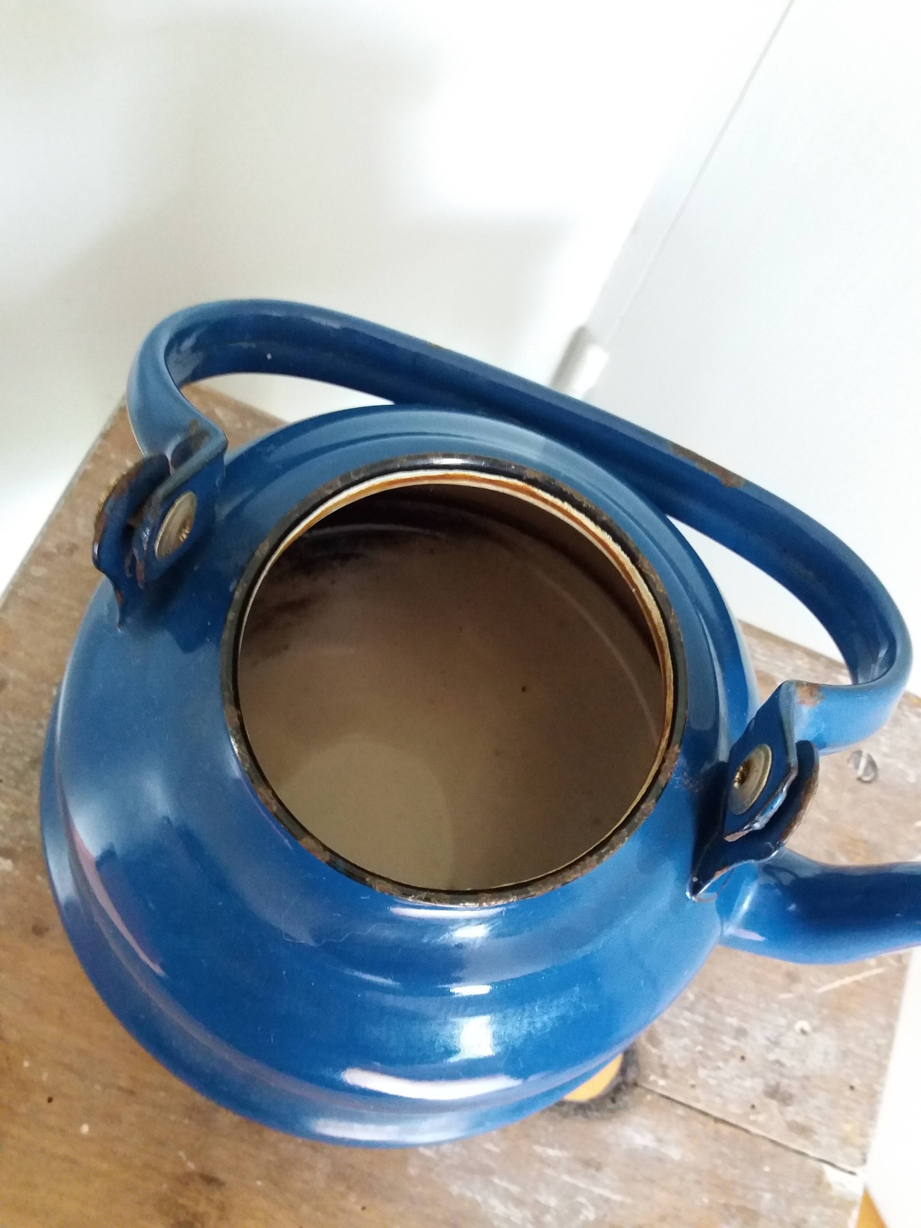 Enameled sheet coffee kettle