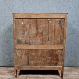 Secretary Louis XV era in solid walnut around 1750