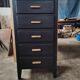 5-drawer chest of drawers with compass feet