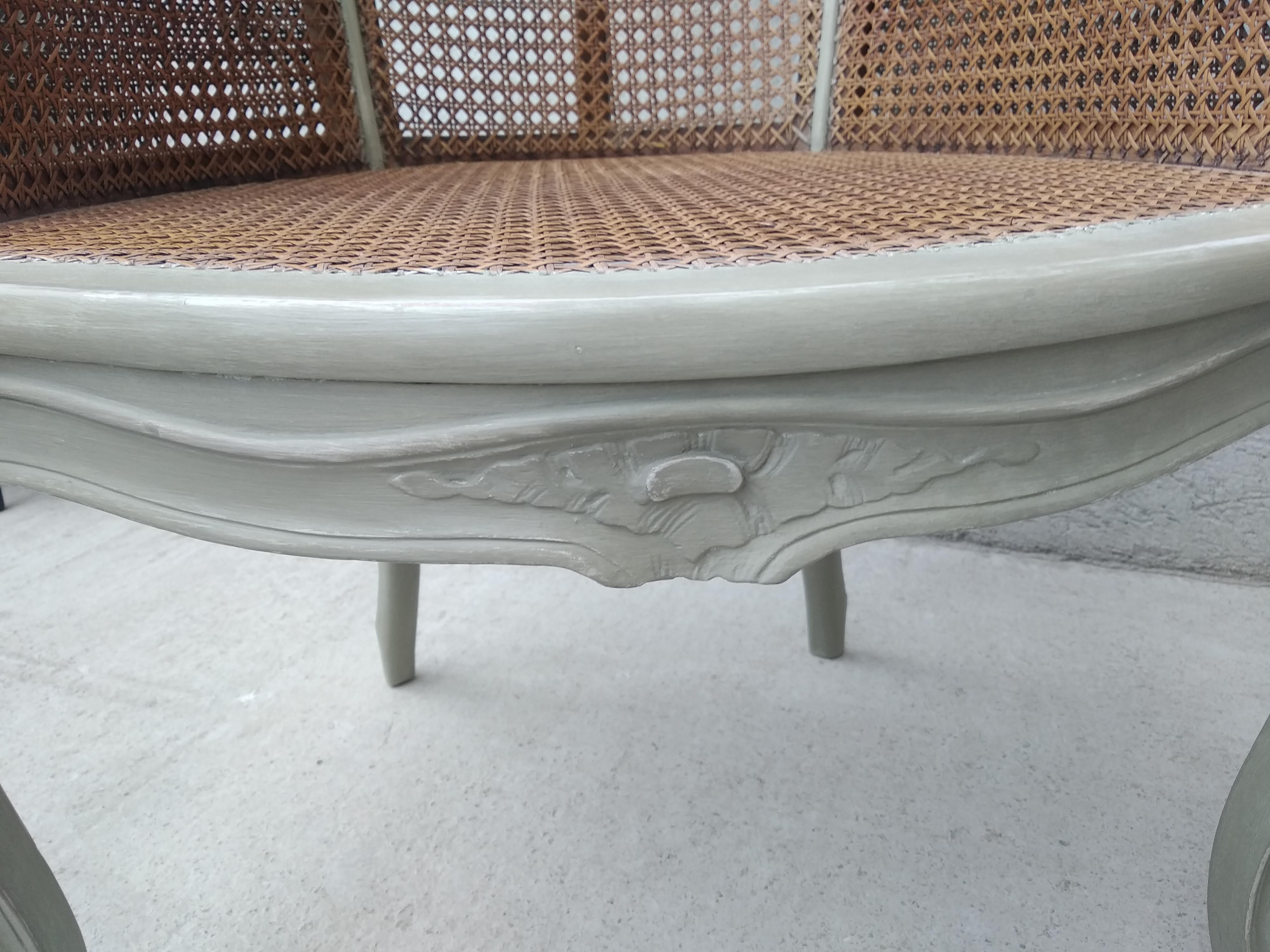 Salon Louis XV with double patinated cannage