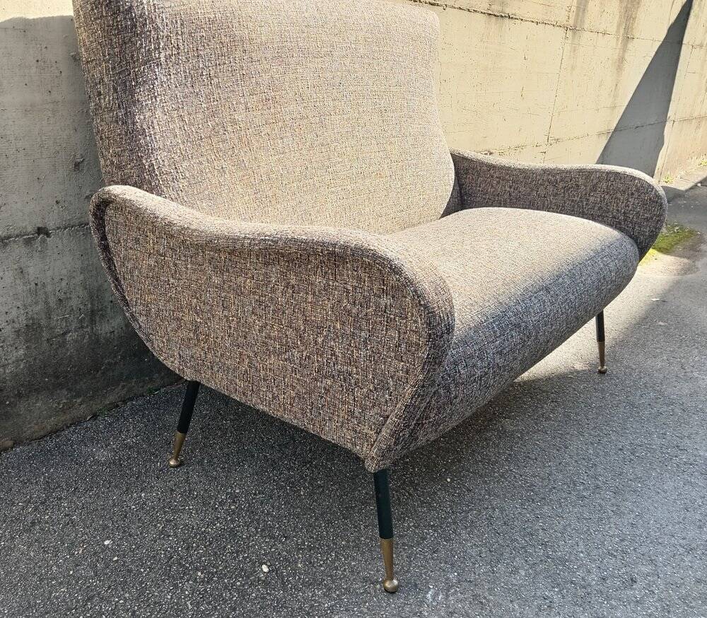 Vintage bouclé sofa, 1950s