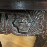 Carved wooden corner sellette