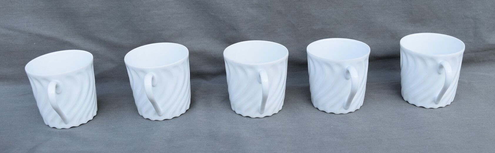6 coffee cups and saucers Tharaud Limoges form valençay sillage model