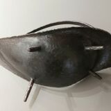 Sculptural cut in hammered iron year 50