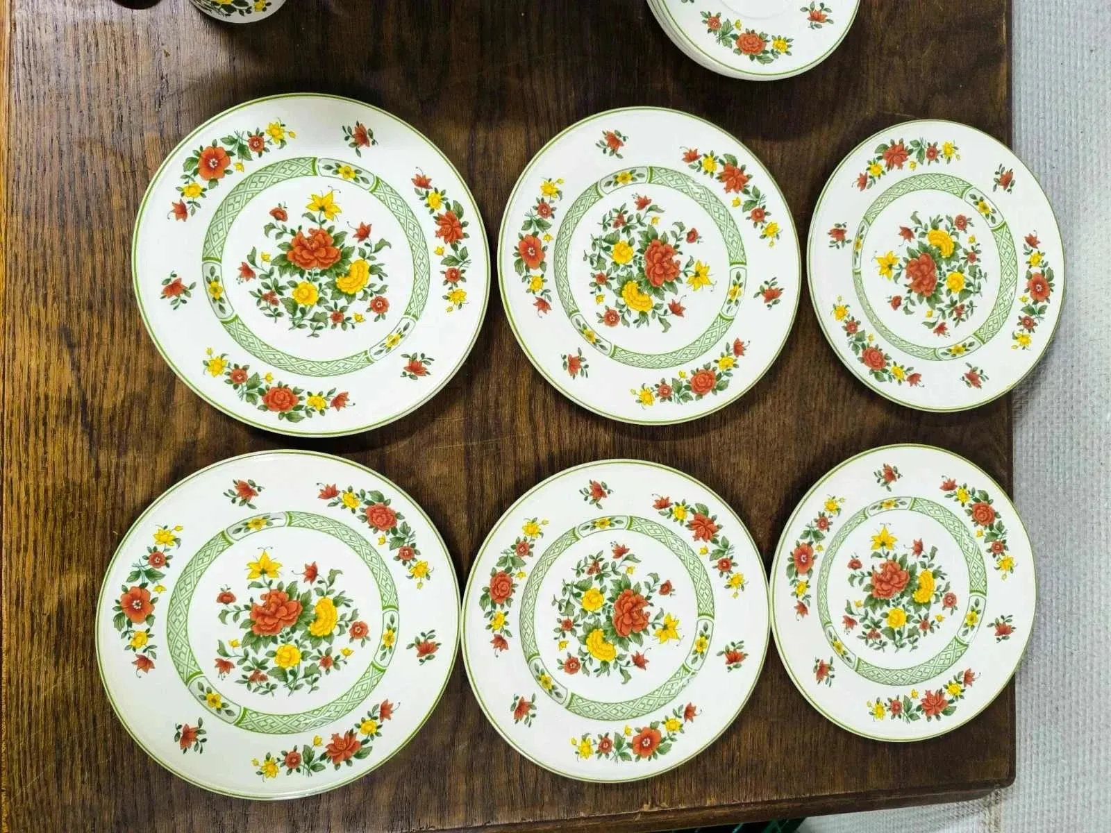 Set of 6 cups + saucers + dessert plates Villeroy and Boch Summer