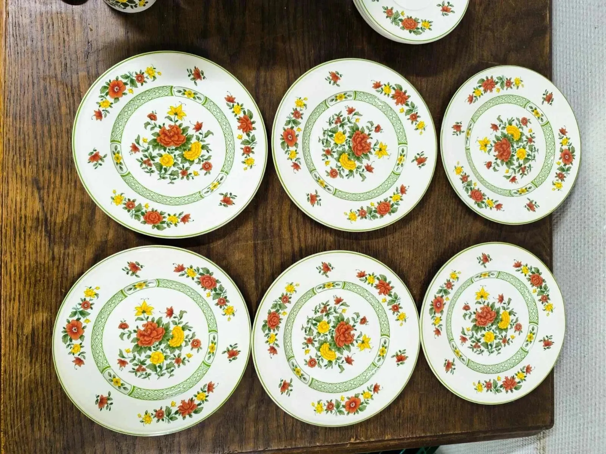 Set of 6 cups, saucers and dessert plates Villeroy and Boch Summer