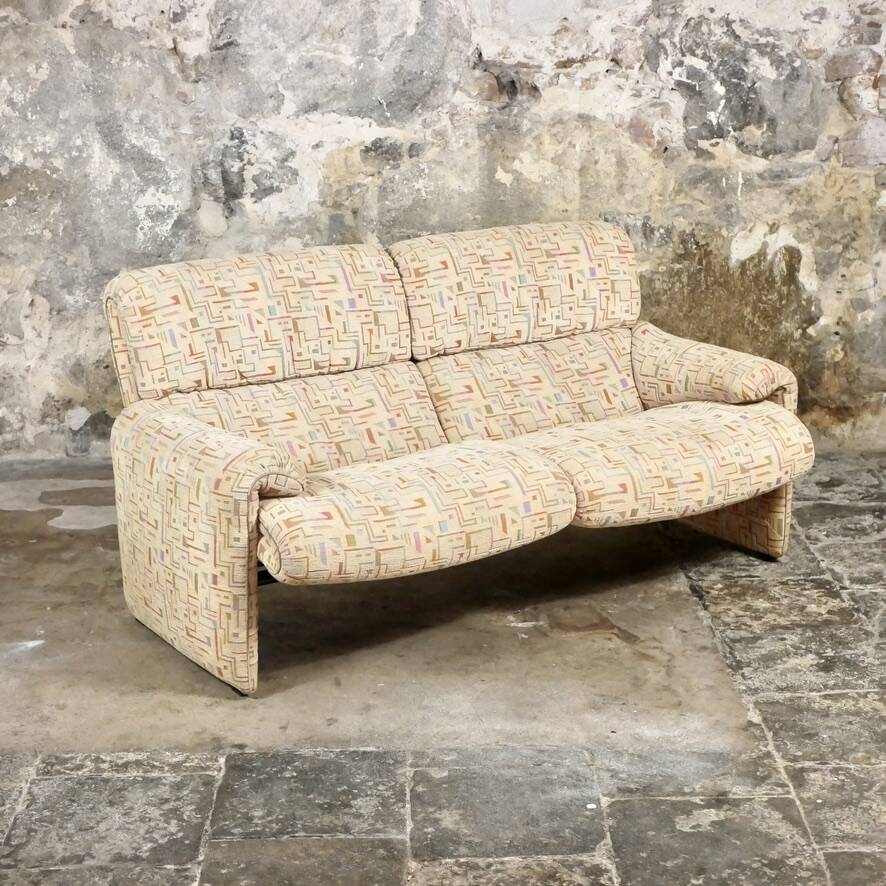 Strässle graphic sofa, 1980s