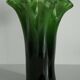 Vintage Murano vase in dark green glass, Italy, 2000s