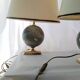 Pair of French 70s lamps Philippe Barbier style