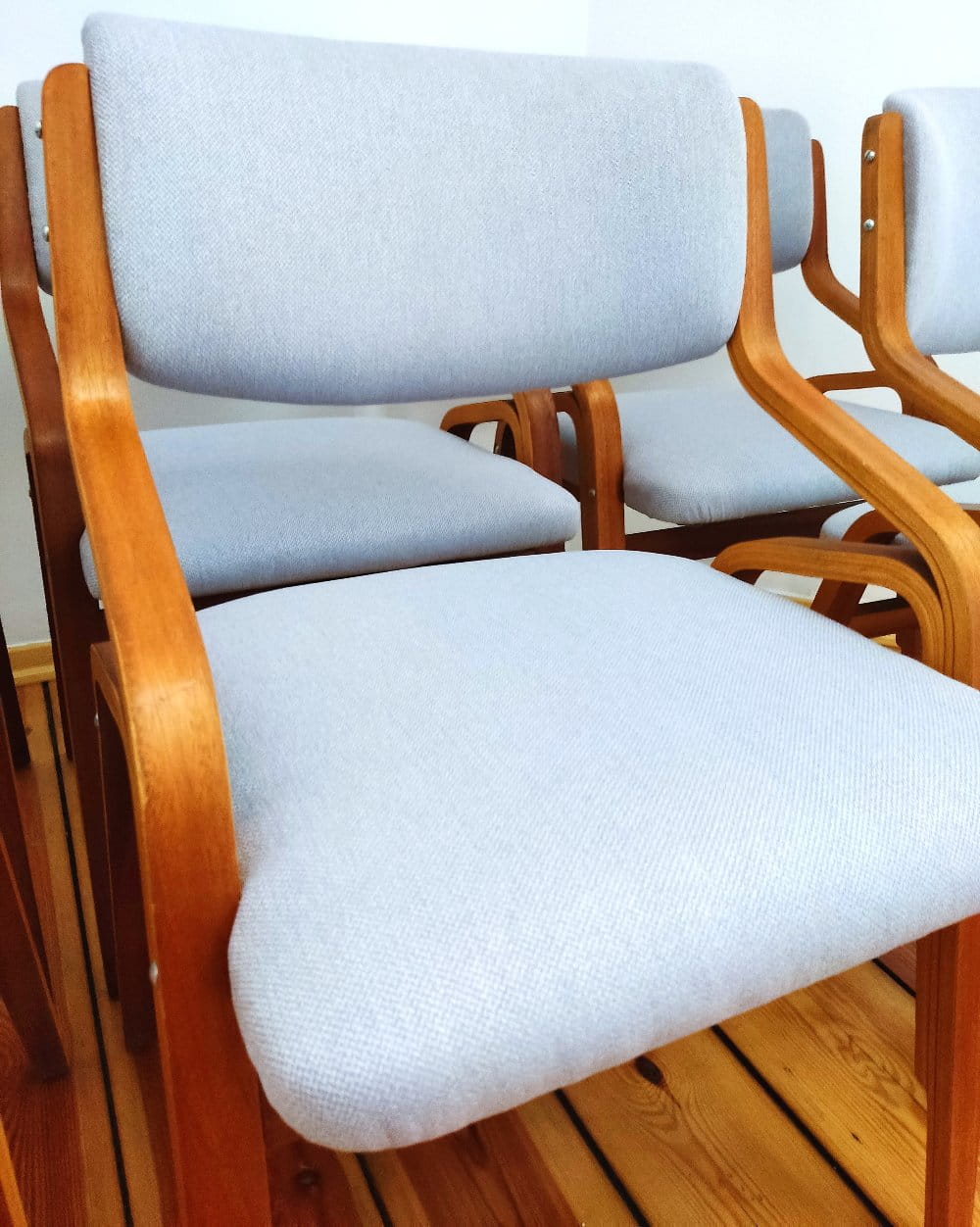 Set of Six Chairs by L. Volák for Dřevopodnik Holešov, Czechoslovakia, 1960s