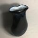 Old glass vase multilayer blue, white vintage interior