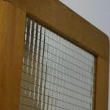 Magazine rack in wood and glass