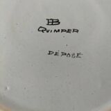 Square dish in earthenware Hubaudière & Bousquet (HB) Quimper