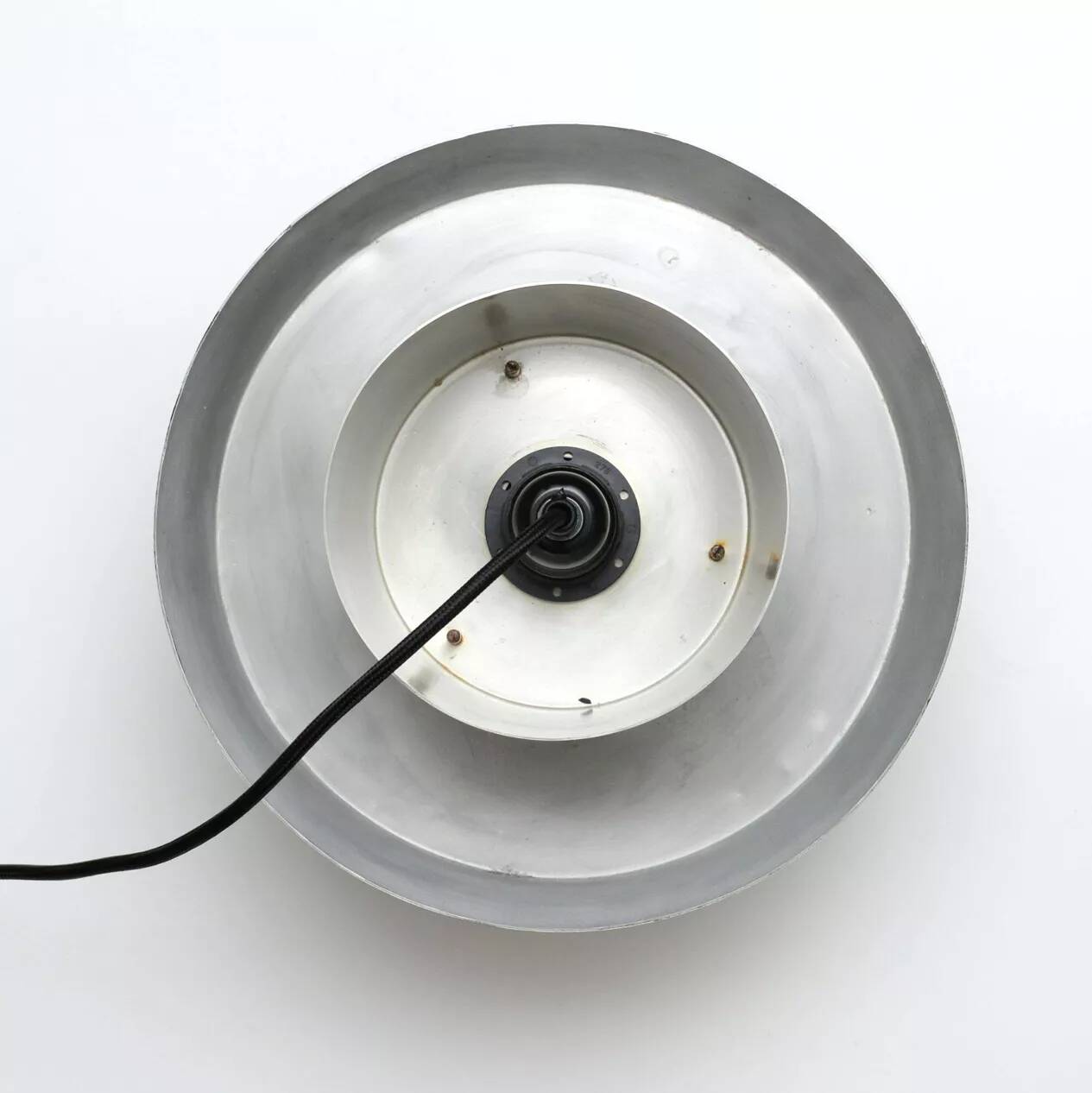 Silver lamp in the style of Trava by Carl Thore, 1960s