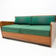 Mid century folding sofabed by Jindřich Halabala, 1950´s