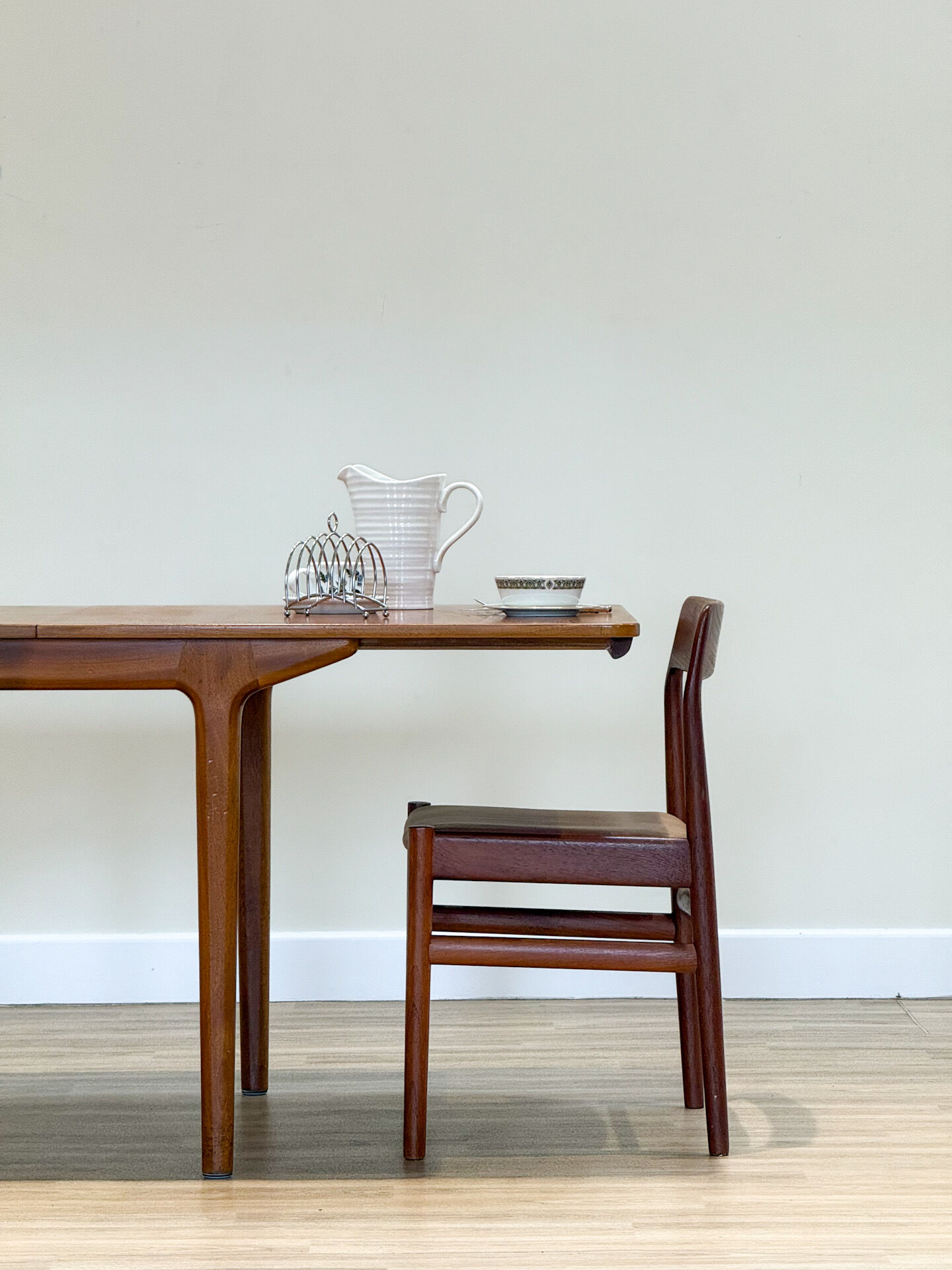 Mid-century McIntosh double extending dining table