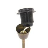 Scandinavian teak and metal floor lamp, Örebro Arbetarverkstad, Sweden, 1940