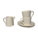 Duo of coffee cups and a Longchamp sugar bowl in 80s biscuit