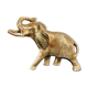 Bronze elephant on pedestal