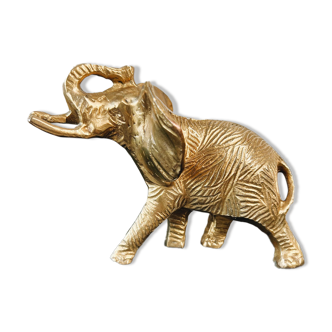 Bronze elephant on pedestal