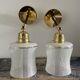 Pair of vintage wall lamps in electrified glass to nine