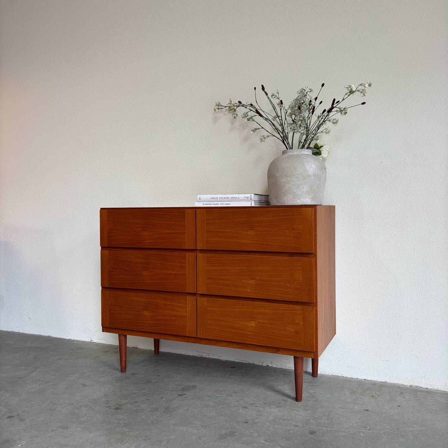 Commode double vintage danoise en teck