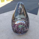 Maur-Vieil Bob Le Bleis vintage 70's glass paste paperweight with inclusions