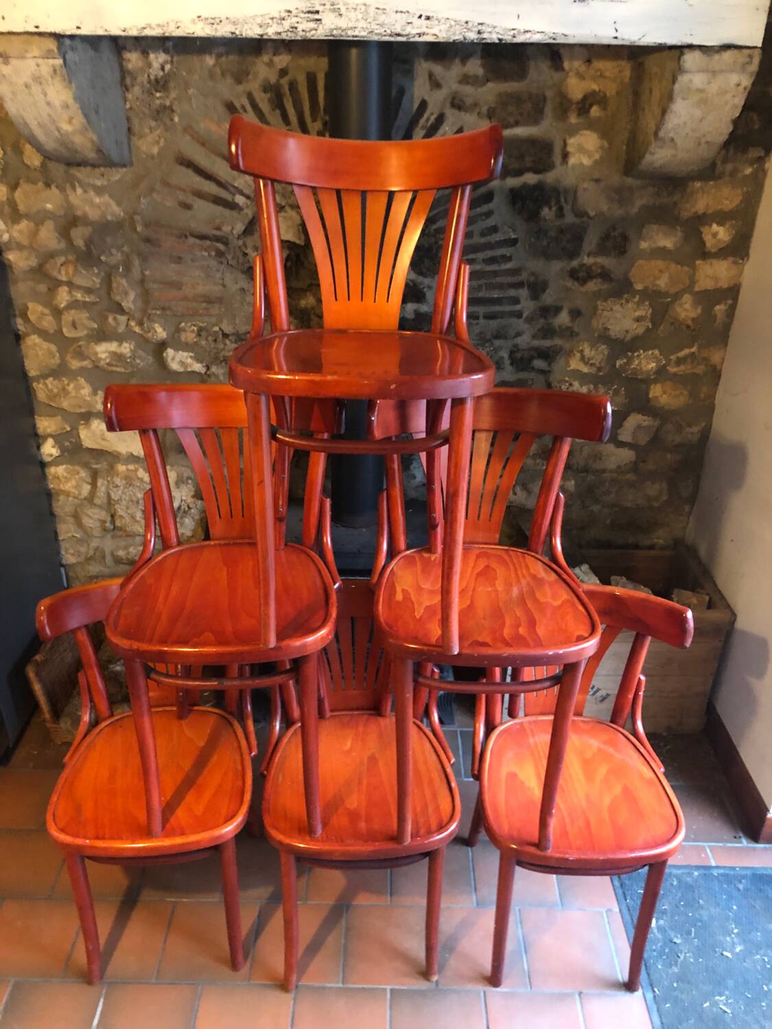 Set of bistro chairs & Baumann