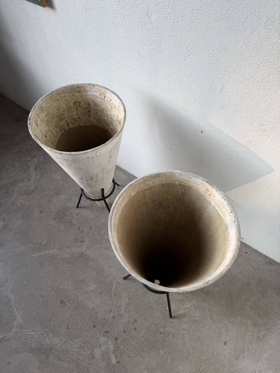 Willy Guhl planter cones x2