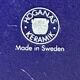 Set of 4 blue plates, Hoganas Keramik, Sweden